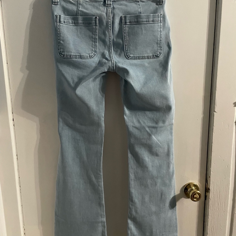 STEAL!! BNWT Just USA low rise mini patch pocket bootcut light blue jeans size 8 - Picture 9 of 9